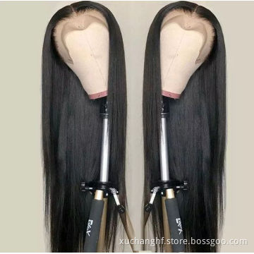 180% Density Human Hair Wigs Brazilian Remy Straight Hair Lace Front Wig All Colors With Baby Hair For Black Women